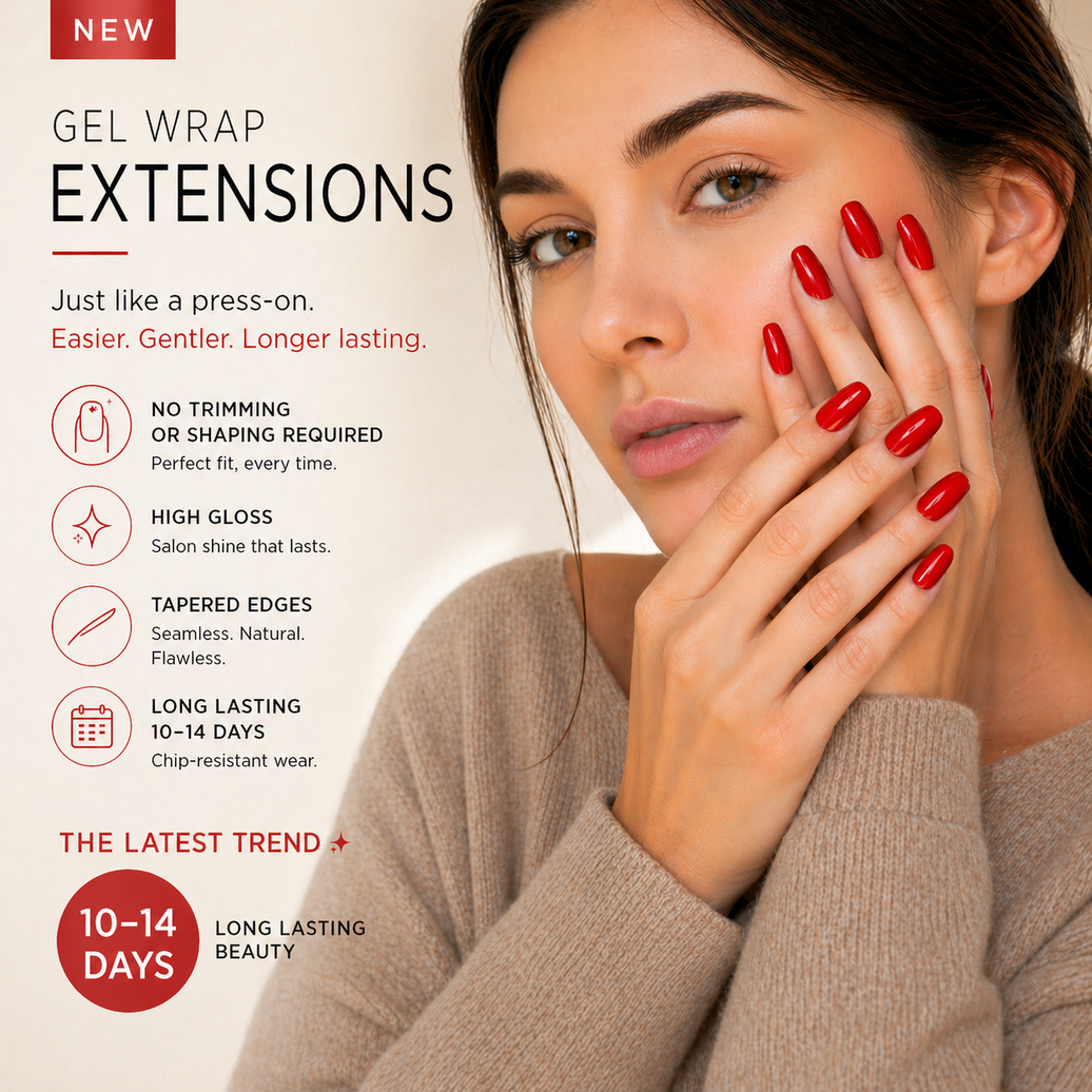 Why Our New Gel Wrap Extensions Are a Game-Changer