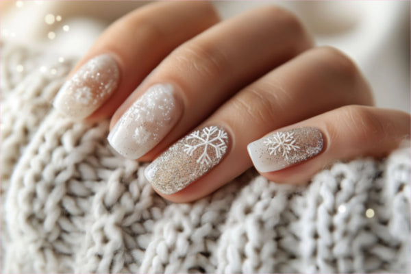Discover stunning winter nailwraps that sparkle like freshly fallen snow. Shop our Glitter Collection for icy blues, silver fades, and dazzling designs that light up every winter moment. Peel, stick, and shine!