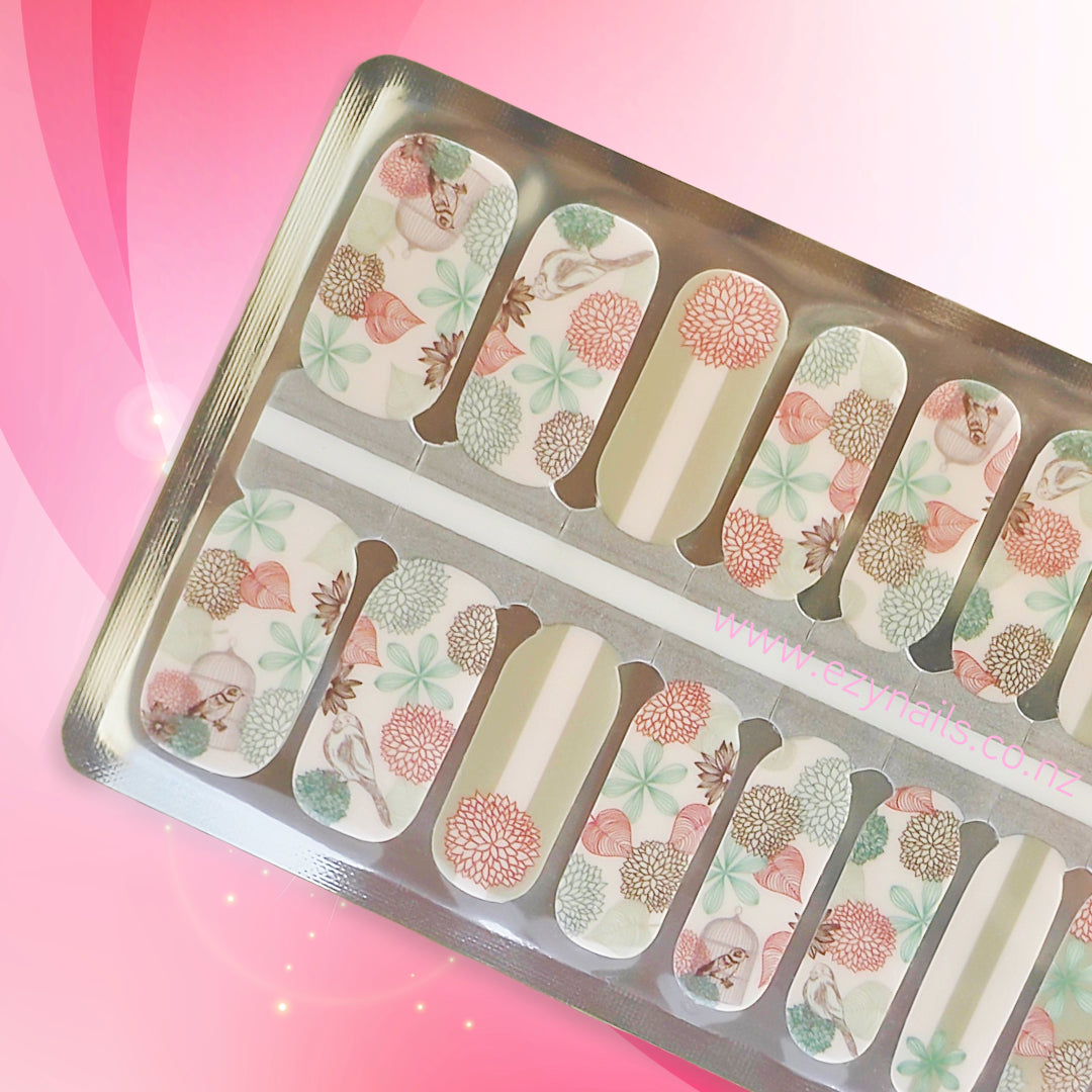 Bloom Baby, Bloom Floral Nail Wraps NZ