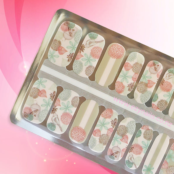 Bloom Baby, Bloom Floral Nail Wraps NZ