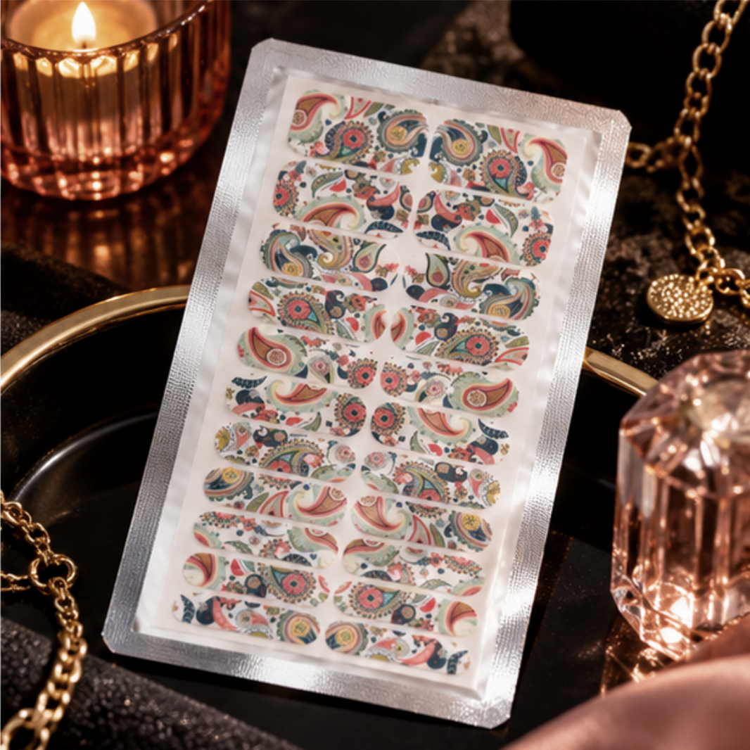 Bohemian Paisley Nail Wraps
