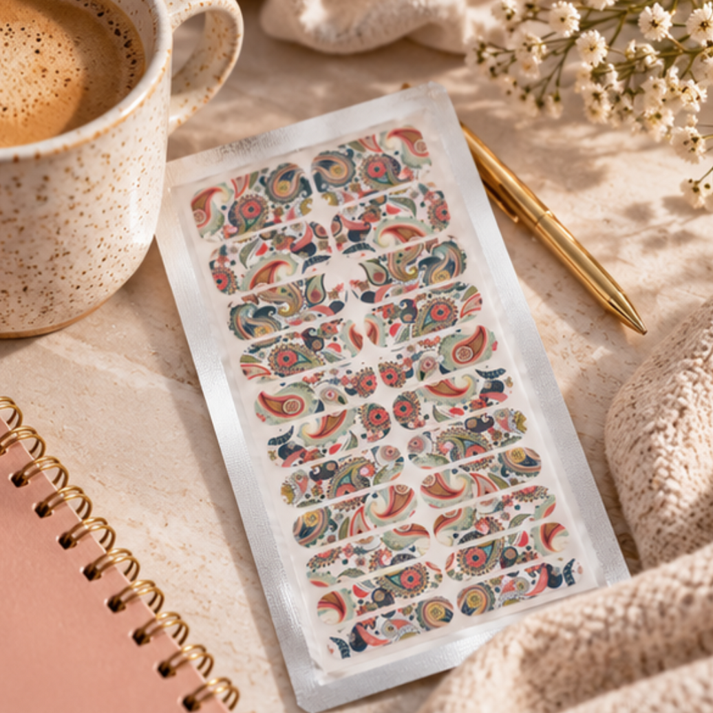 Bohemian Paisley Nail Wraps