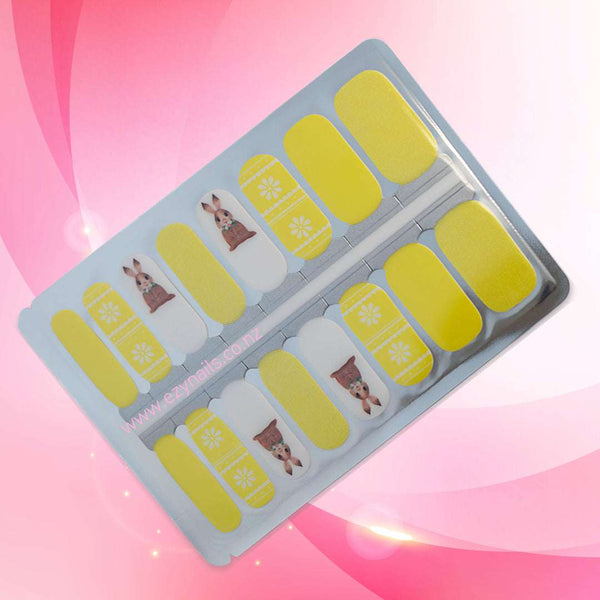 EzyNails Nail Polish NailWraps Bunny Bliss Nailwraps Easter Nail Stickers Autumn Colors NZ Holidays, Themes & Occassions Nailwraps