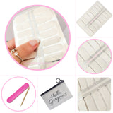 Classic White French Tip Nailwraps
