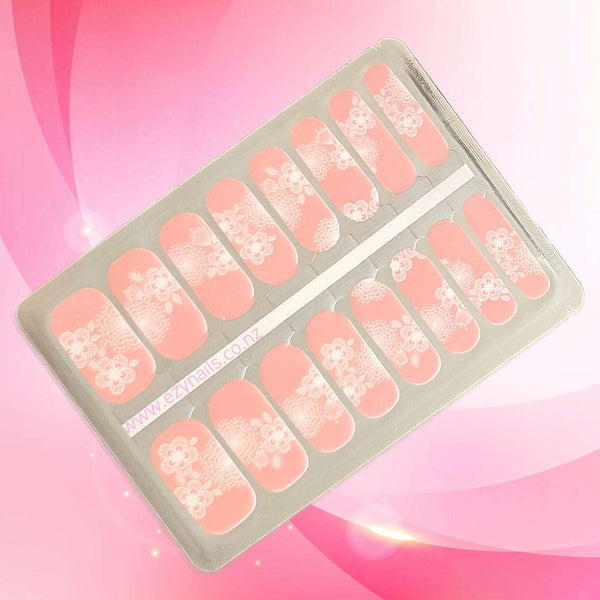 EzyNails Nail Polish Nail Wraps Blush Lace Bloom Nailwraps All New Nailwrap Arrivals NZ | Fresh Designs Weekly – EZY Nails