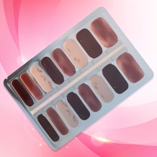 Mocha Mousse Martini Nailwraps