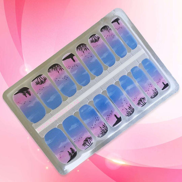 EzyNails Nail Polish Nail Wraps Twilight Island Vibes Nailwraps – Sunset Coastal Bliss All New Nailwrap Arrivals NZ | Fresh Designs Weekly – EZY Nails