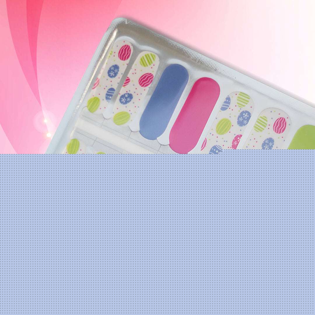 EzyNails Nail Polish NailWraps Egg Hunt Nailwraps Easter Nail Stickers Pastel Design Holidays, Themes & Occassions Nailwraps
