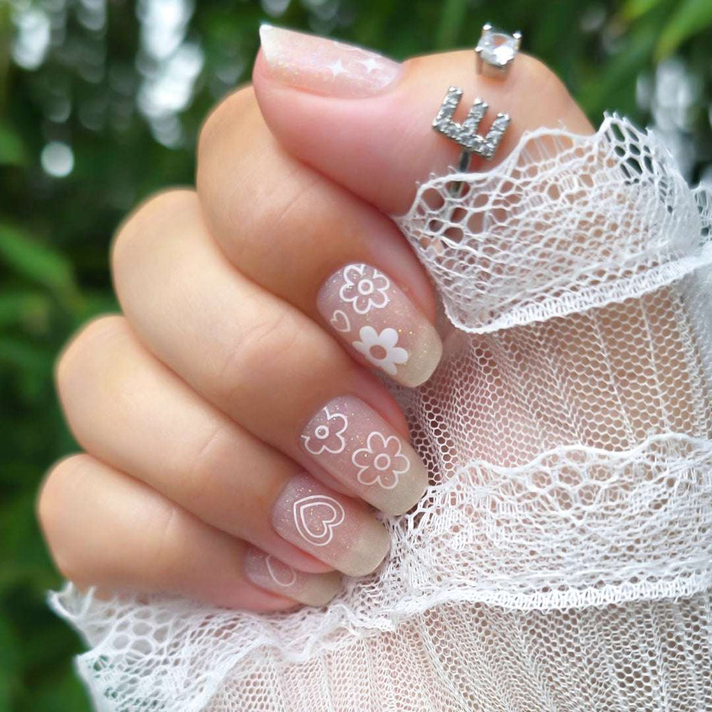 EzyNails Nail Polish Nail Wraps Whipped Vanilla Blossoms Nailwraps All New Nailwrap Arrivals NZ | Fresh Designs Weekly – EZY Nails