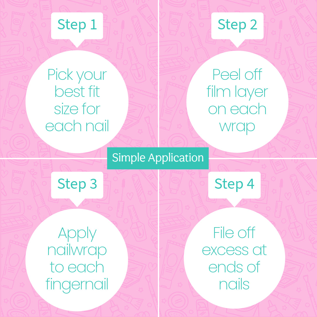 Stargazer Slumber Nailwraps – Pink & Purple Dreamscape