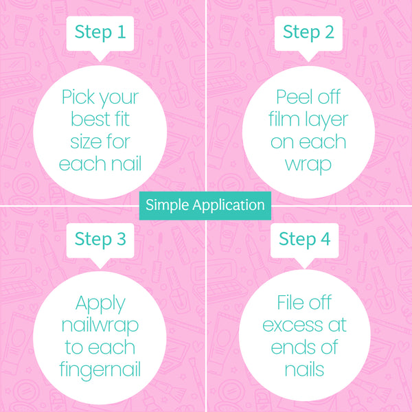 Stargazer Slumber Nailwraps – Pink & Purple Dreamscape