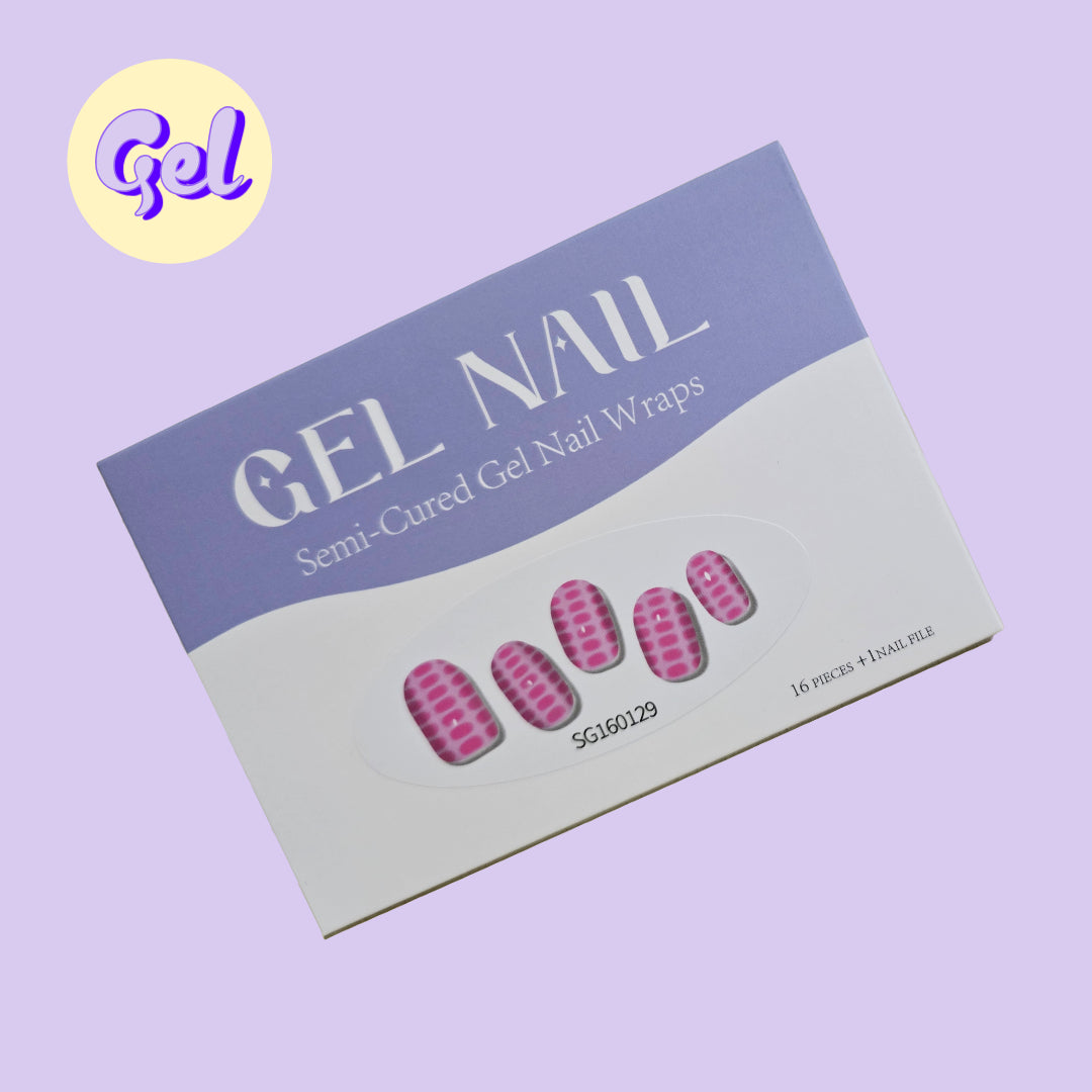 Hot Pink Croc Vibes – Semi-Cured Gel Nailwraps