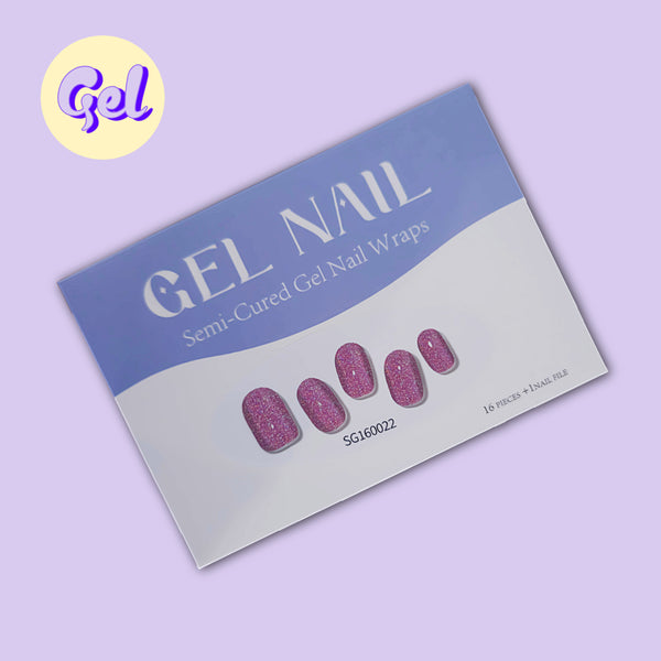 Fairy Floss Flash – Holographic Lilac Gel Nail Wraps