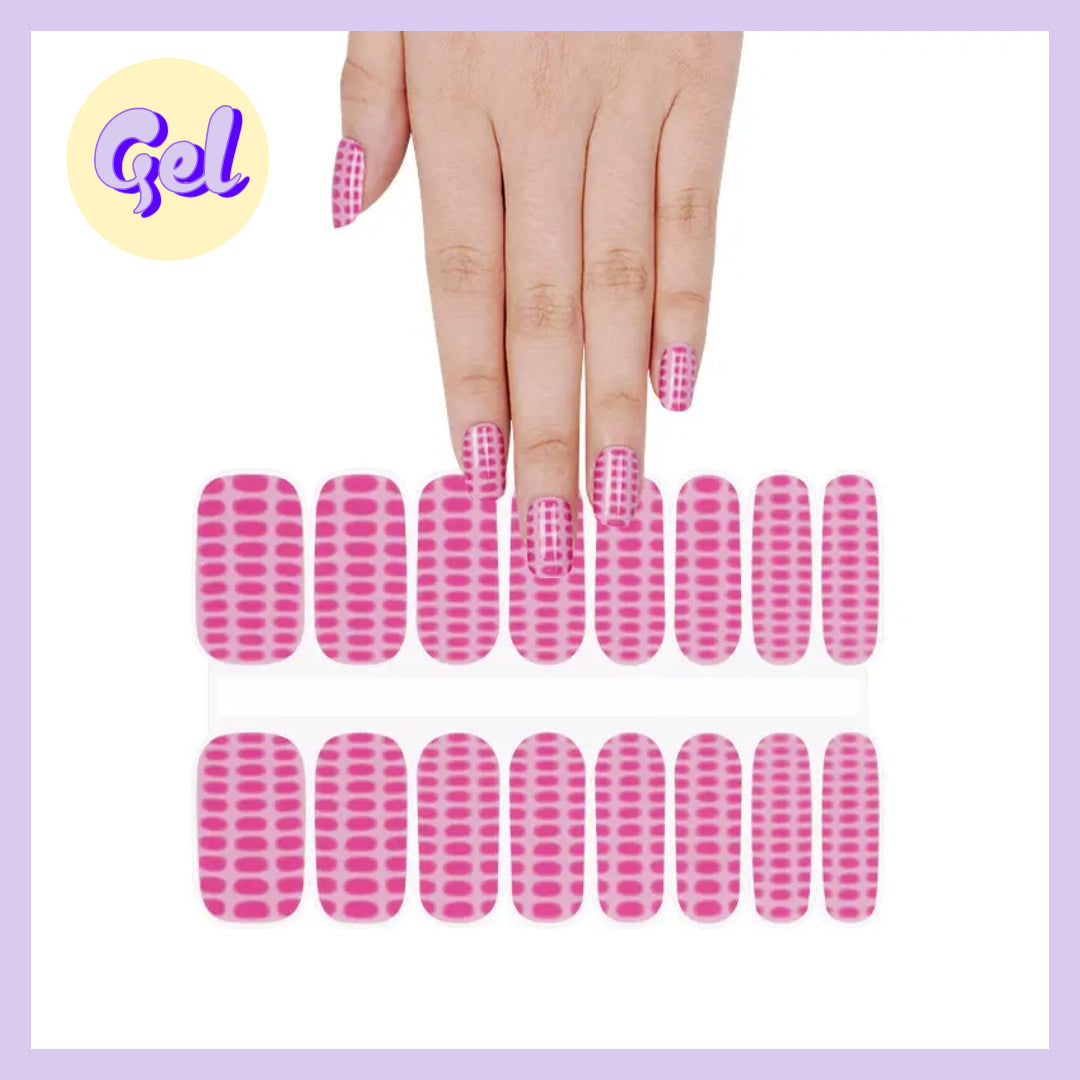 Hot Pink Croc Vibes – Semi-Cured Gel Nailwraps