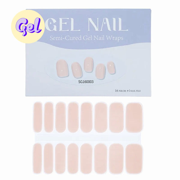 Misty Rose Gloss – Semi-Cured Gel Nail Wraps