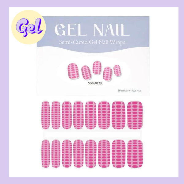 Hot Pink Croc Vibes – Semi-Cured Gel Nailwraps