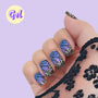 Midnight Butterfly GEL Nailwraps – Purple, Black Ombre Wings