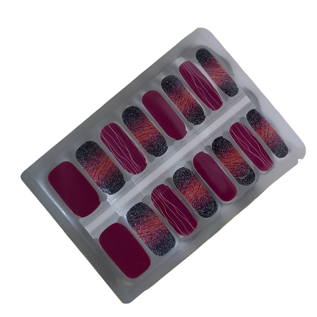 Midnight Ember – Wilderness Sunset Nailwraps