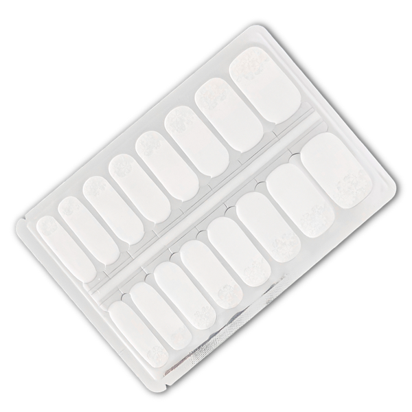 Winter Snowflake French Tip – Nail Polish Nail Wraps