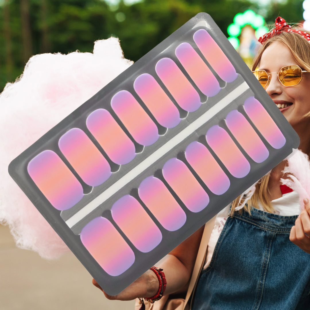 Cotton Candy Sunset Nailwraps – Pastel Ombre Nail Art