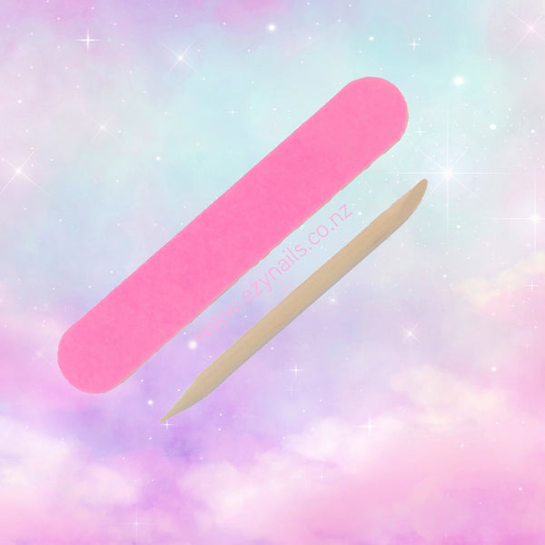 Matariki Bloom Nailwraps – Celestial Florals in Pink & Blue Ombré