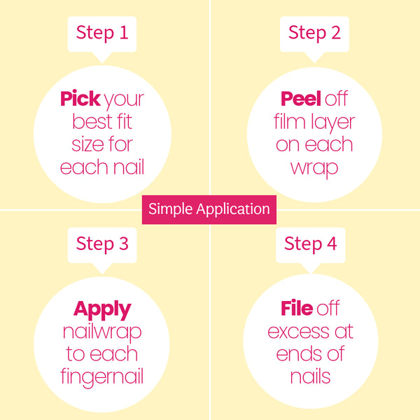 Kids Butterfly Kisses – Pastel Nail Polish Nailwraps