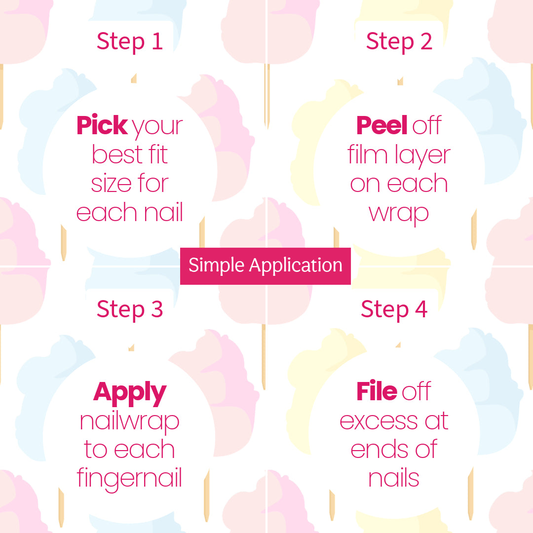 Cotton Candy Sunset Nailwraps – Pastel Ombre Nail Art