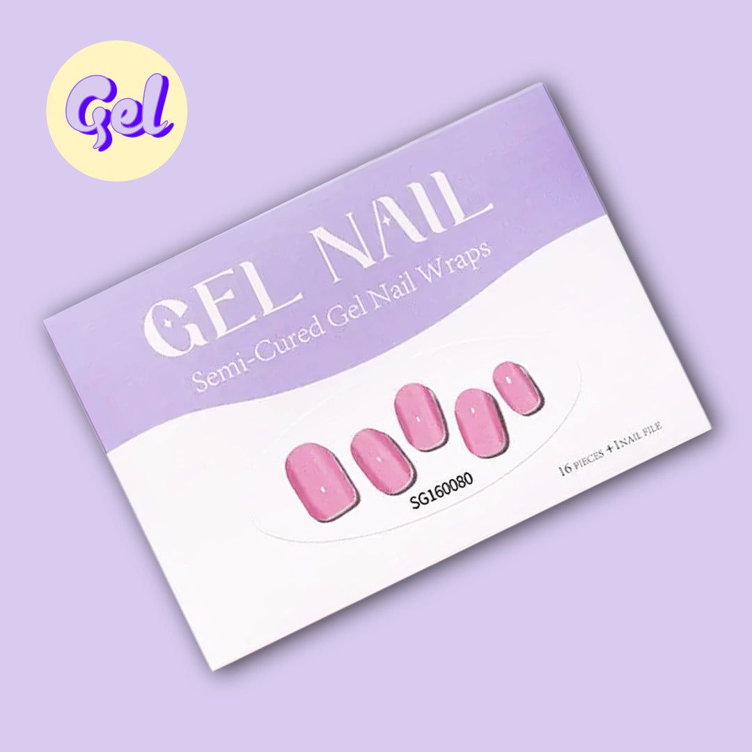 Bubble Pop Pink Gel Nailwraps