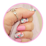 EzyNails Nail Polish Nail Wraps Butterfly Kisses & Heart Wishes Pastel Accent Nailwraps All Nailwraps