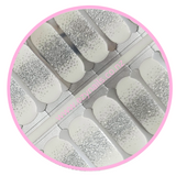 EzyNails Nail Polish Nail Wraps Glitter French Tips Transparent Overlay Nailwrap Set All Nailwraps