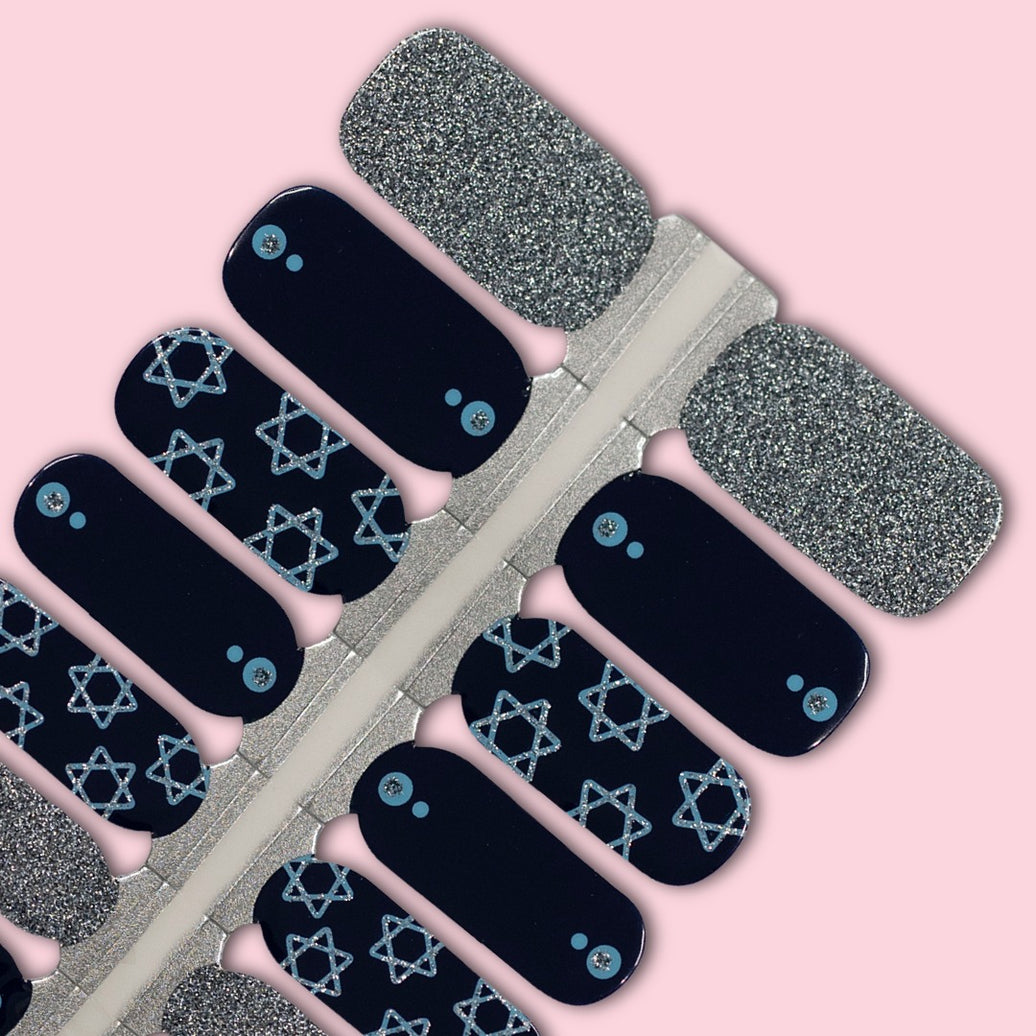 Starlit Silver Nail Wraps