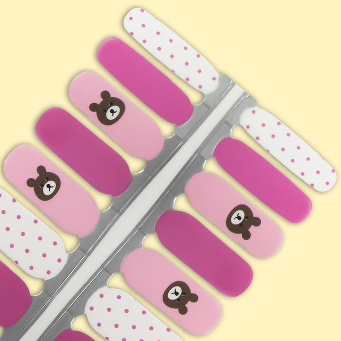 Beary Sweet Kids Nail Wraps