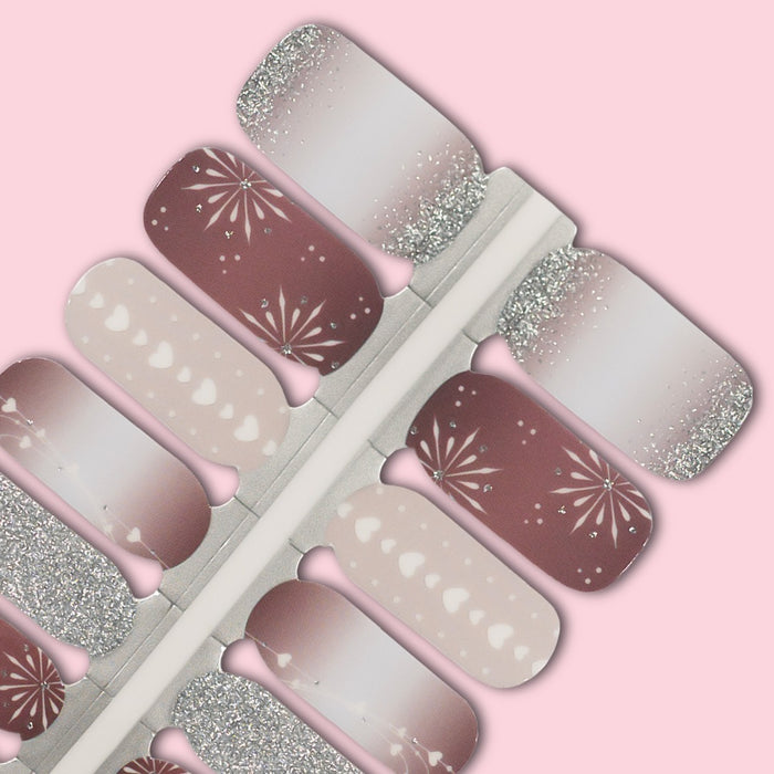 Blushing Stardust Nail Wraps