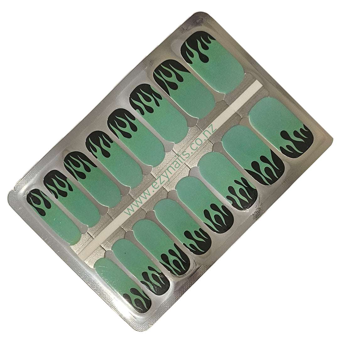 EzyNails Nail Polish NailWraps Slimewave - Wicked Halloween in Spring Nailwrap Set All Nailwraps