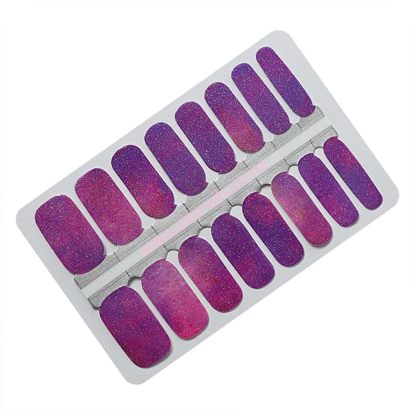EzyNails Nail Polish NailWraps Midnight Magic Glitter Ombre Nailwraps All Nailwraps