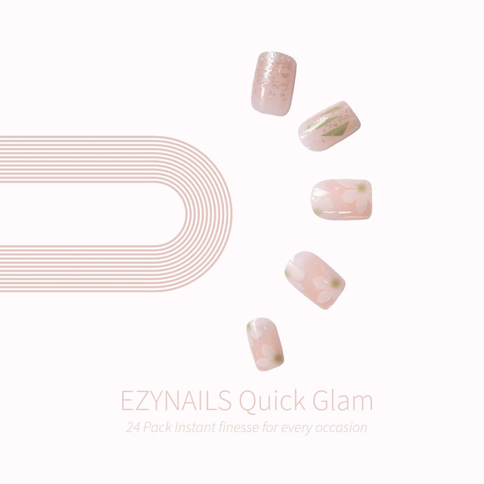 Quick Glam Blush Petal Glow Press-On Nails