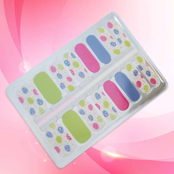 EzyNails Nail Polish NailWraps Egg Hunt Nailwraps Easter Nail Stickers Pastel Design Holidays, Themes & Occassions Nailwraps