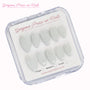 Frosted Glow Cat-Eye Reusable Press-On Nails - Classic Almond Midie