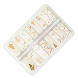 EzyNails Nail Polish Nail Wraps Golden Cheer Merry Christmas Overlay Nailwraps Set All Nailwraps