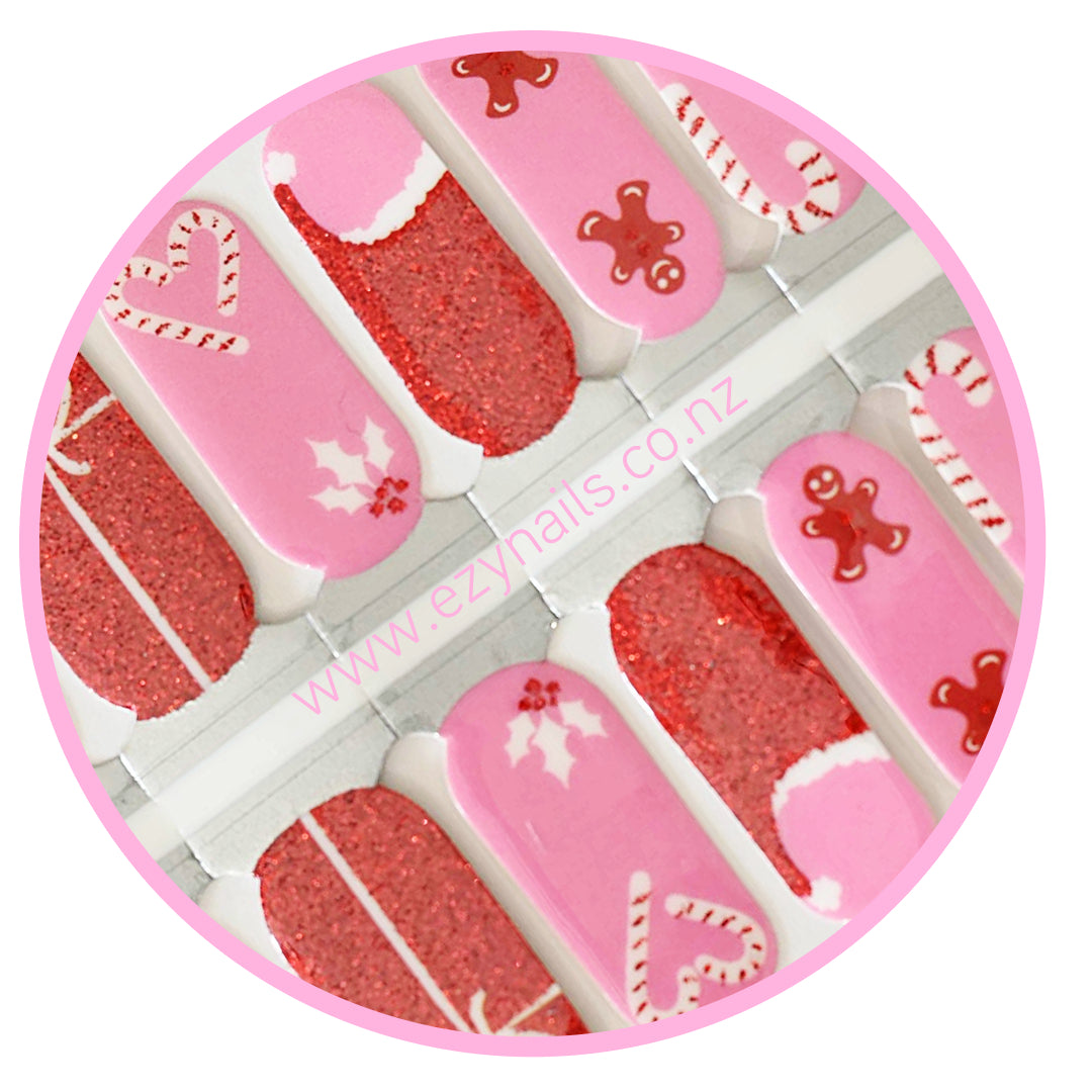 Kiwi Candyland Christmas Nailwrap Set