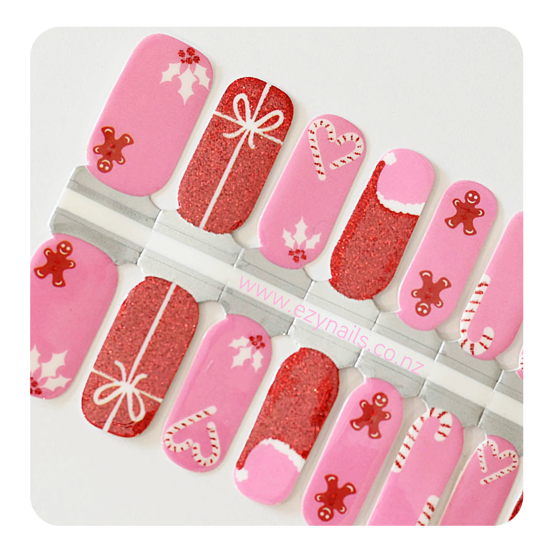 Kiwi Candyland Christmas Nailwrap Set