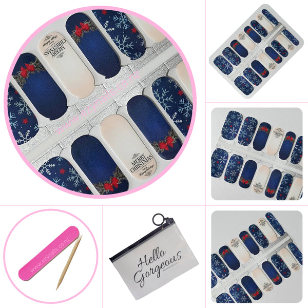 Midnight Holly Nailwrap Set