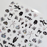 Halloween 3D Nail Stickers – Ghosts, Pumpkins & Spooky DIY Designs