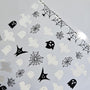 Ghost & Web Halloween Nail Stickers β Black & White Spooky Designs