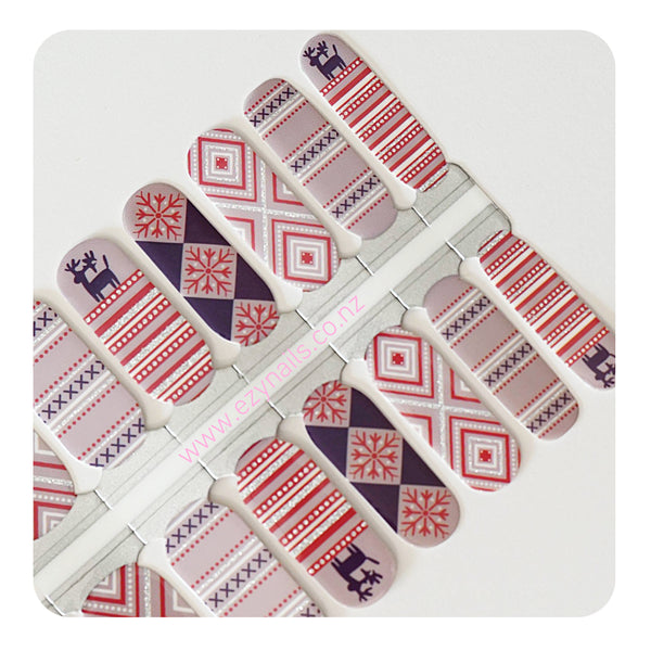 Nordic Nights Holiday Nail Wraps