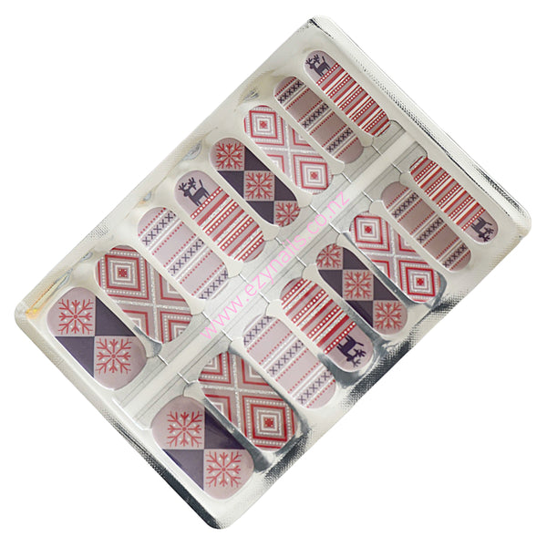 Nordic Nights Holiday Nail Wraps