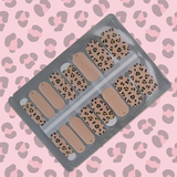 Wild Side nailwraps featuring leopard print and matte nude designs in a peel-and-stick manicure set.
