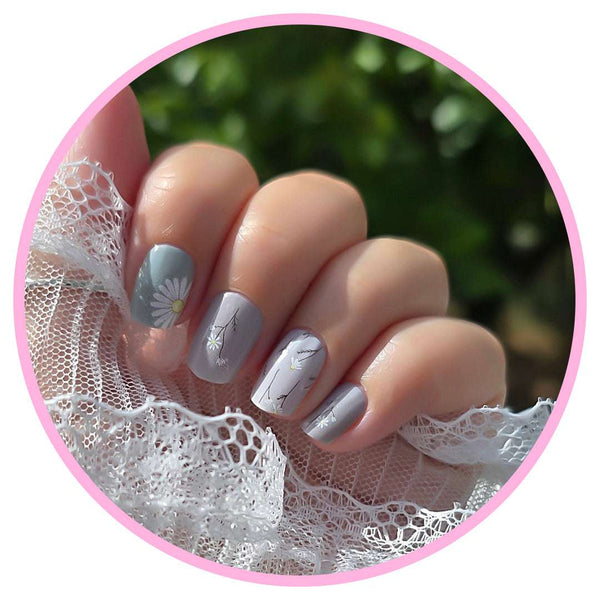 EzyNails Nail Polish Nail Wraps Make a Wish – Dandelion & Daisy Nailwraps All Nailwraps
