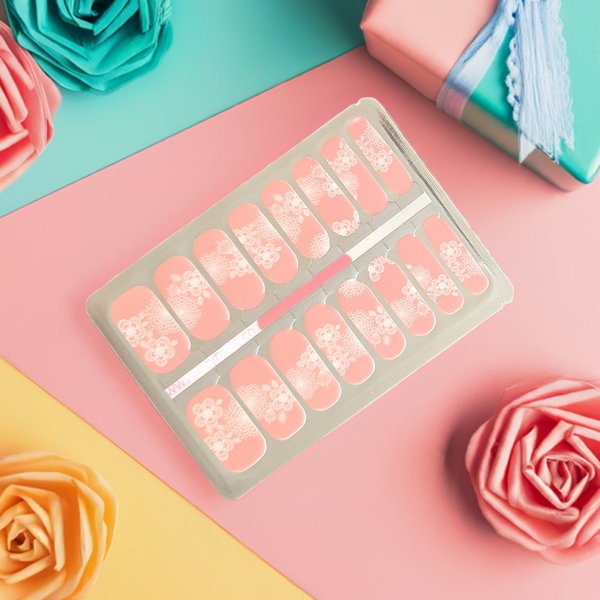 EzyNails Nail Polish Nail Wraps Blush Lace Bloom Nailwraps All New Nailwrap Arrivals NZ | Fresh Designs Weekly – EZY Nails