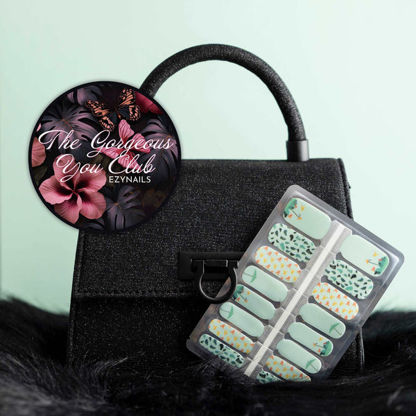 EzyNails Nail Polish Nail Wraps Breezy Bird and Umbrella Bazaar All Nailwraps